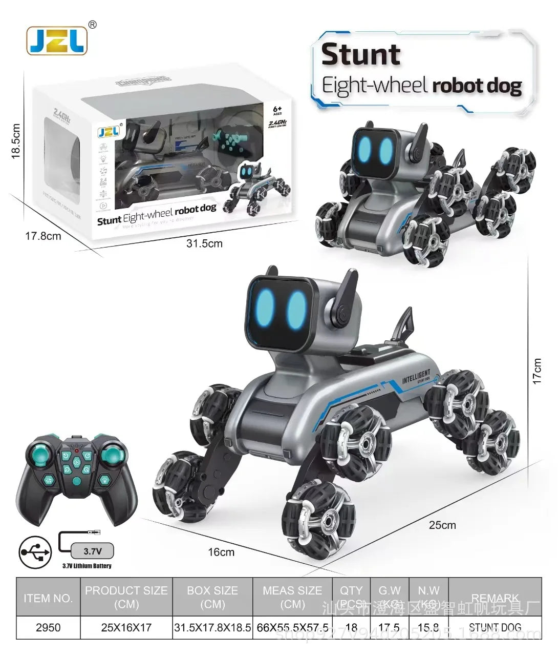Rc Stunt Cars Robot Dog Remote Control Drifting Vehicles Drift Auto Electric Radio Control Kids Gift Small Boy Toy Children Mini