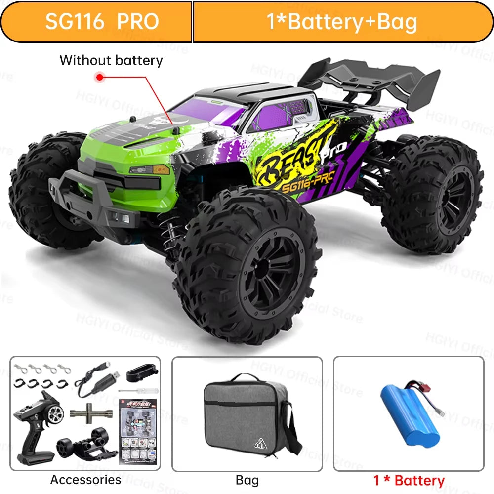 ZLL SG116 PRO RC Car Brushless 4WD RC Car 80KM/H Professional Racing Car 2.4G High Speed Off-Road Drift Cars Remote Control Toys